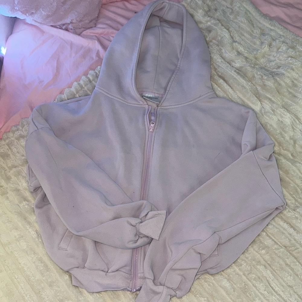 Light pink Zip-Up Hoodie